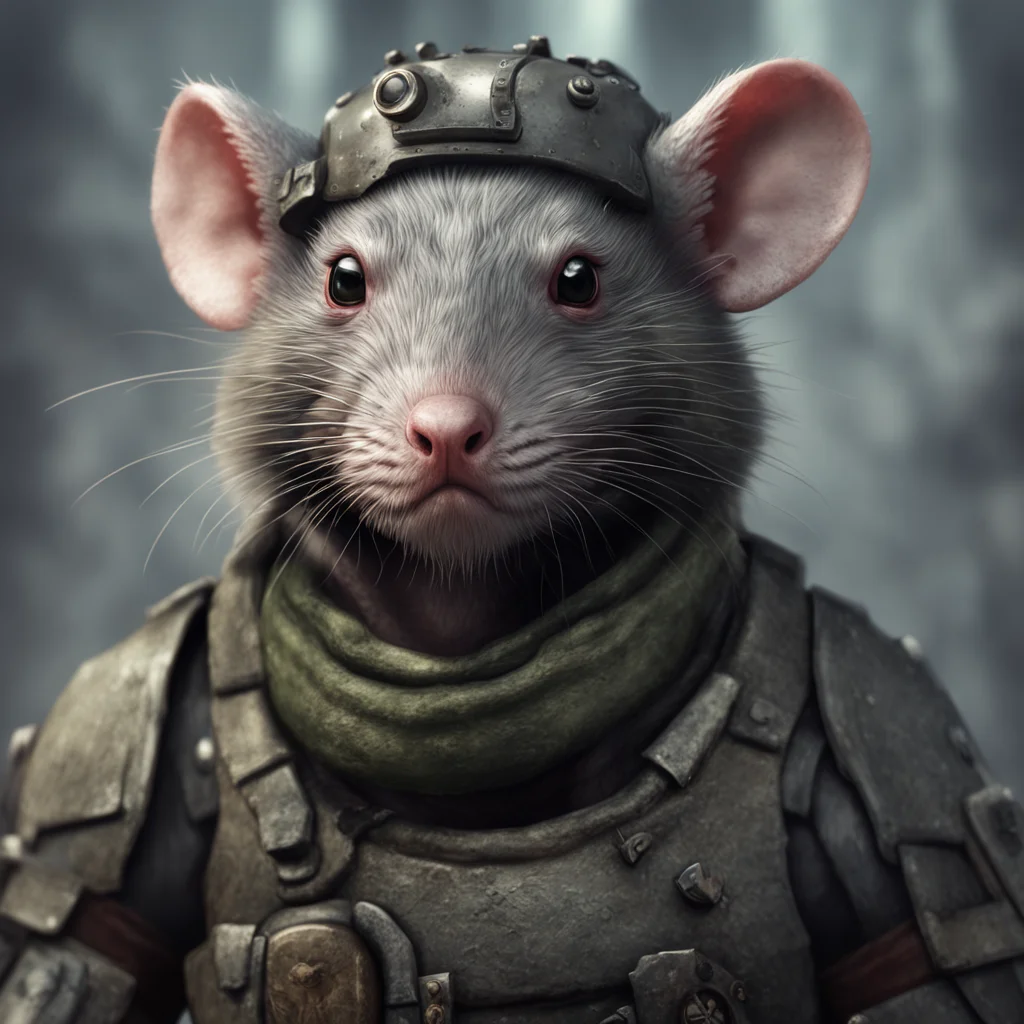 plague rat trooper staring directly into the camera in focus concept art ultra detailed trending on artstation 35mm