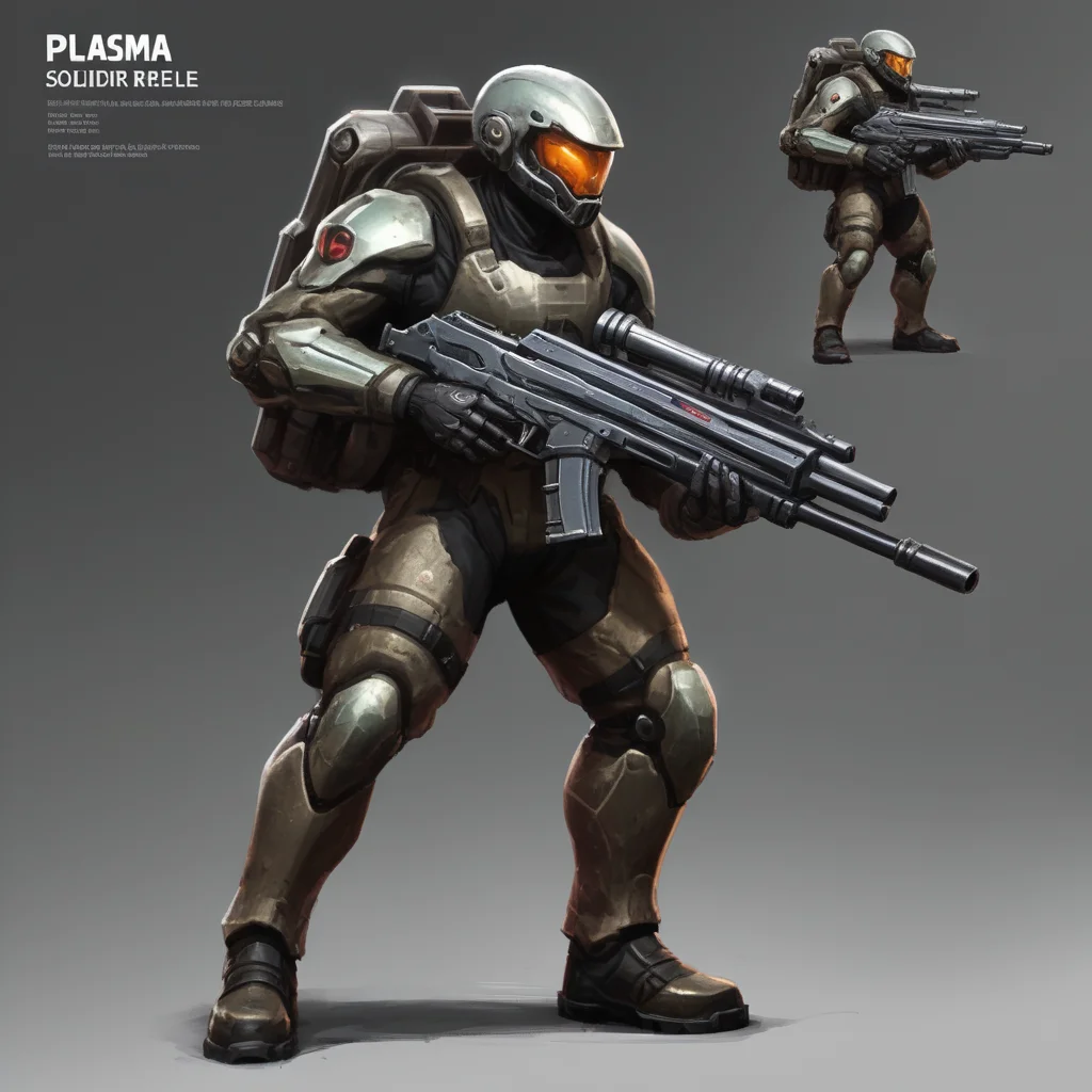 plasma rifle soldier concept art