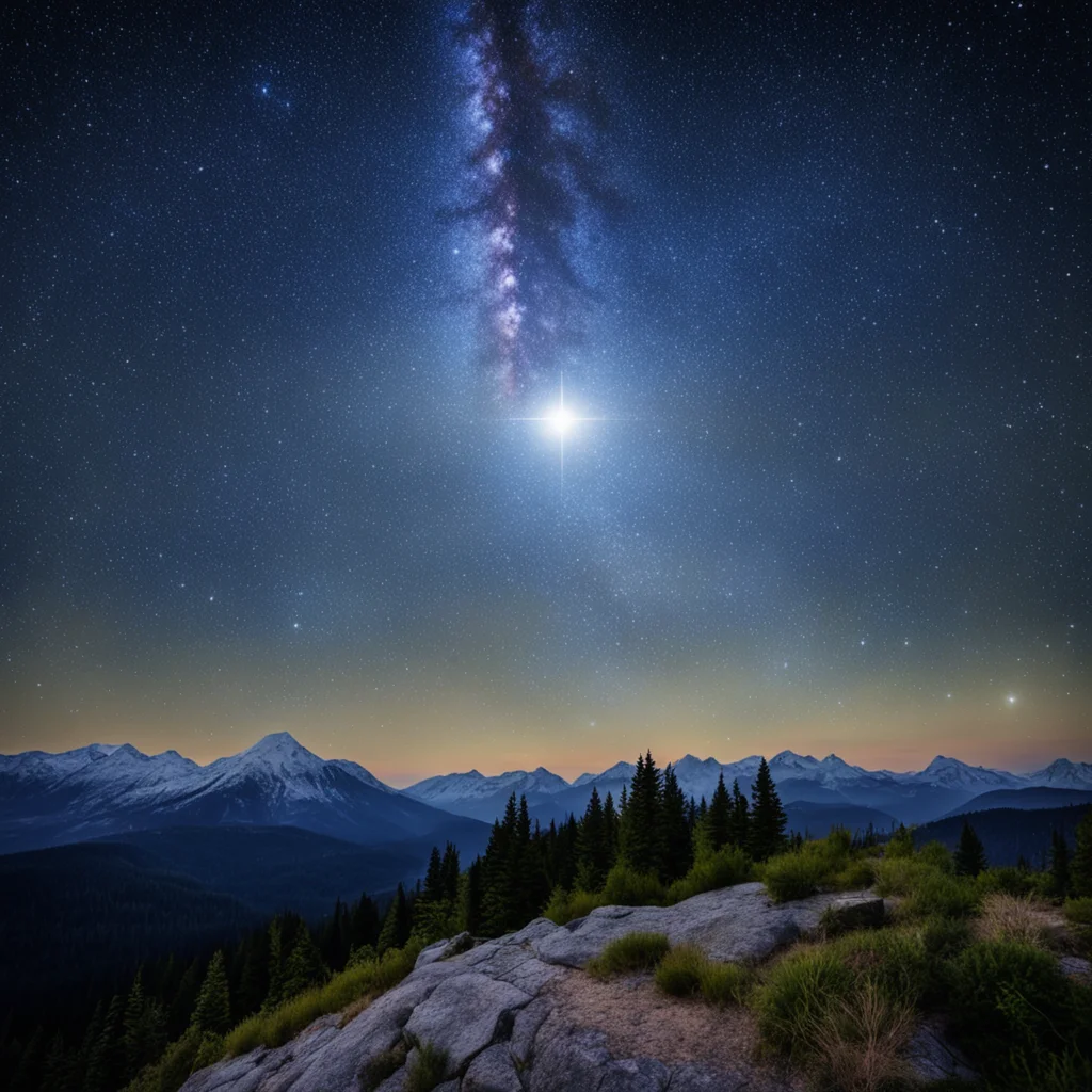 pleiades star on the mountain amazing awesome portrait 2