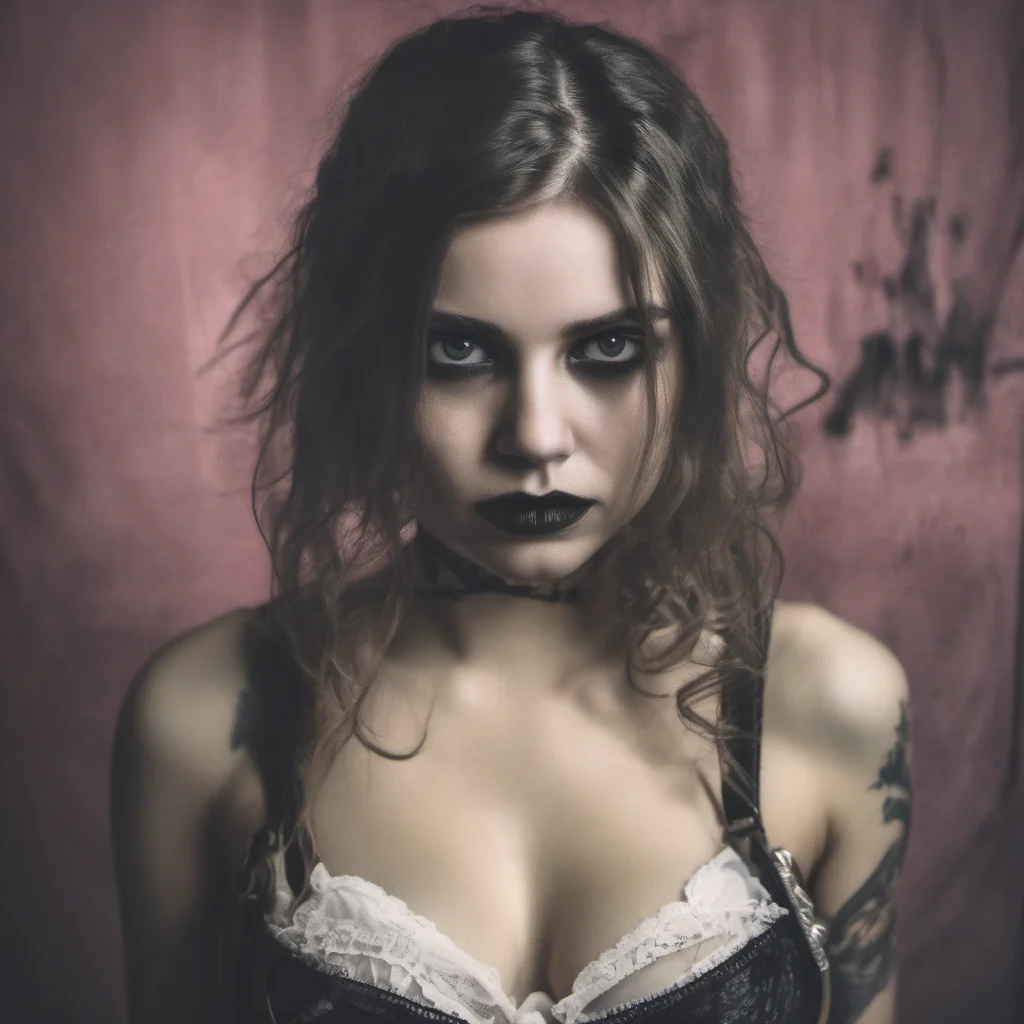 portrait of a criminal mean lolita girl posing in her bra    cinematic grunge good looking trending fantastic 1