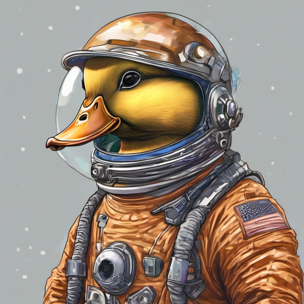 aiportrait of a duck in a space suit%2C digital art good looking trending fantastic 1