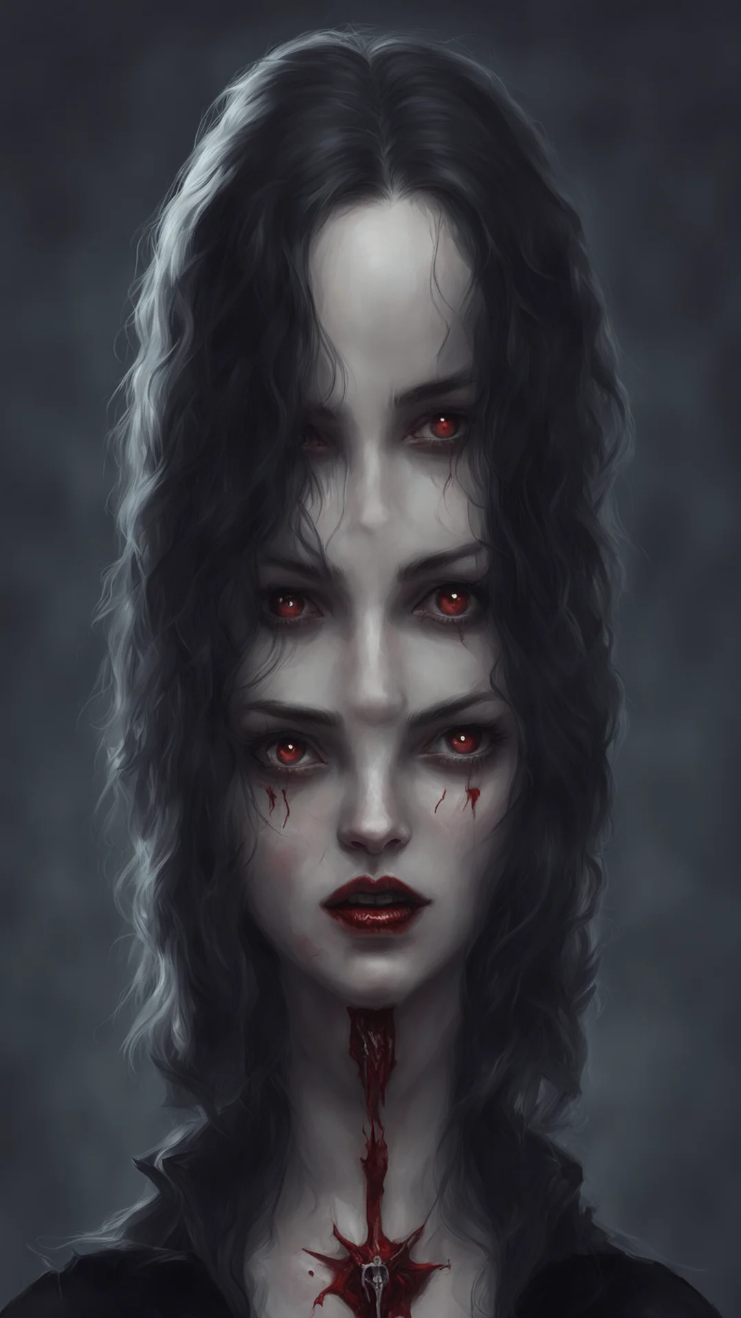 aiportrait of a vampire girl by anato finnstark ar 23 tall