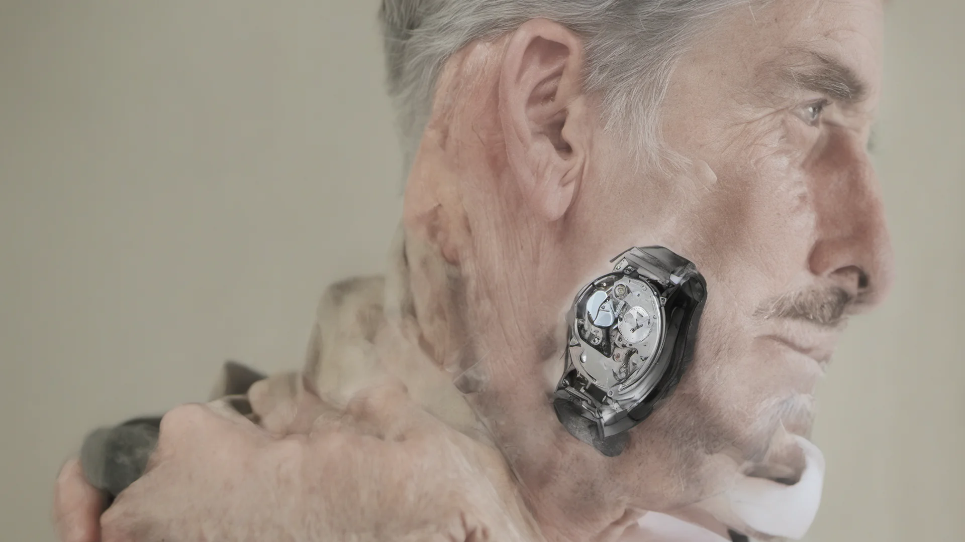 aiportrait of an irishman wearing an innovative watch good looking trending fantastic 1 wide