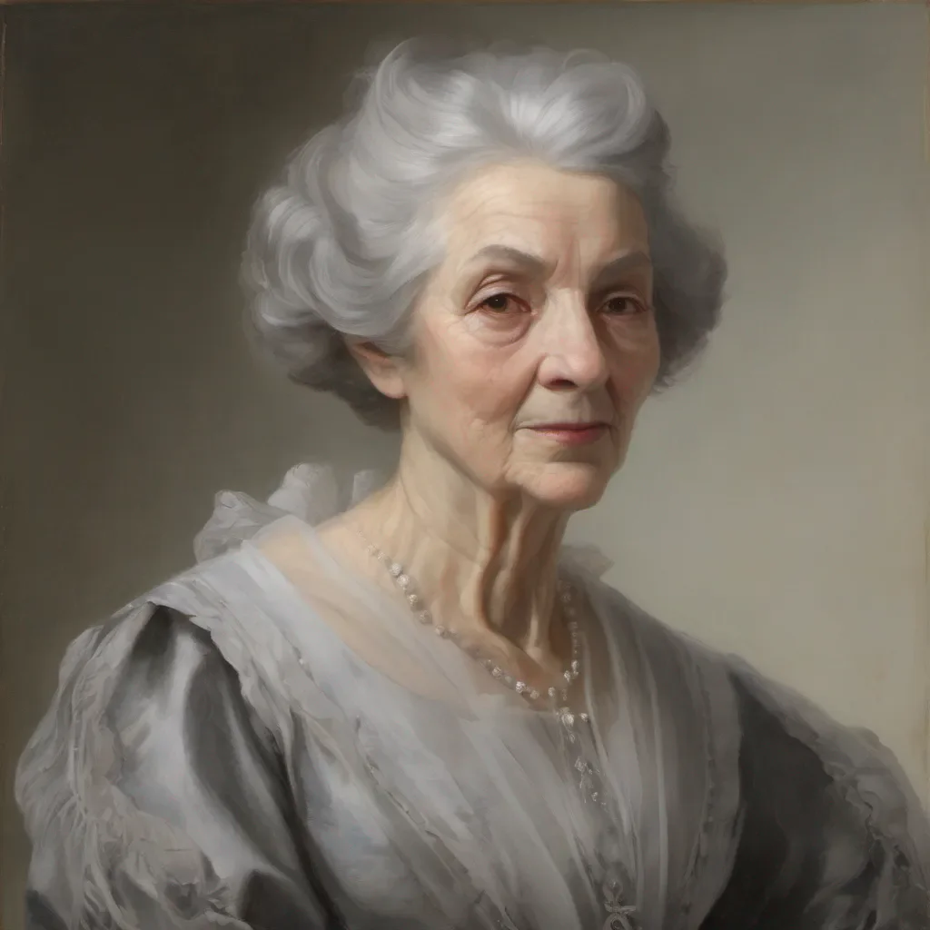 portrait of an older lady in a conservative dress with gray hair amazing awesome portrait 2