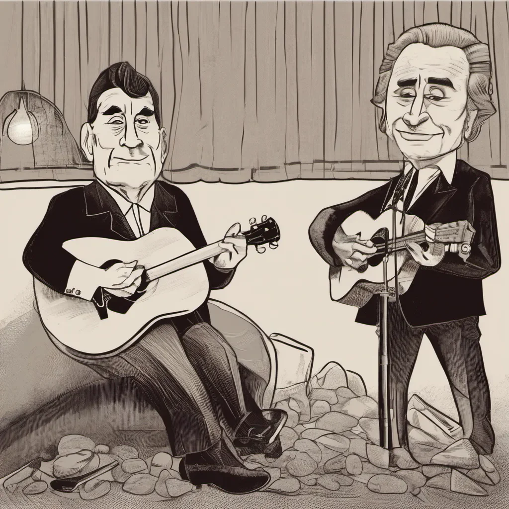 aipotato duet with johnny cash confident engaging wow artstation art 3