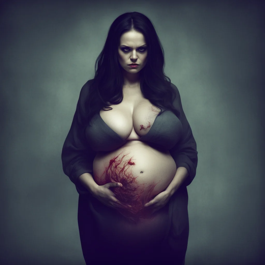 aipregnant evil woman