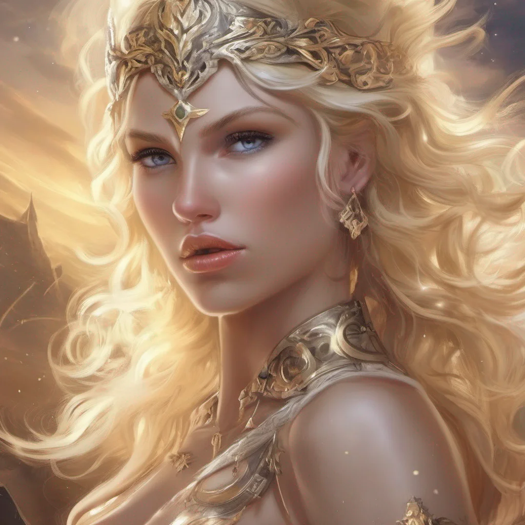 princess fantasy art warrior seductive beauty grace blonde blond celestial goddess amazing awesome portrait 2