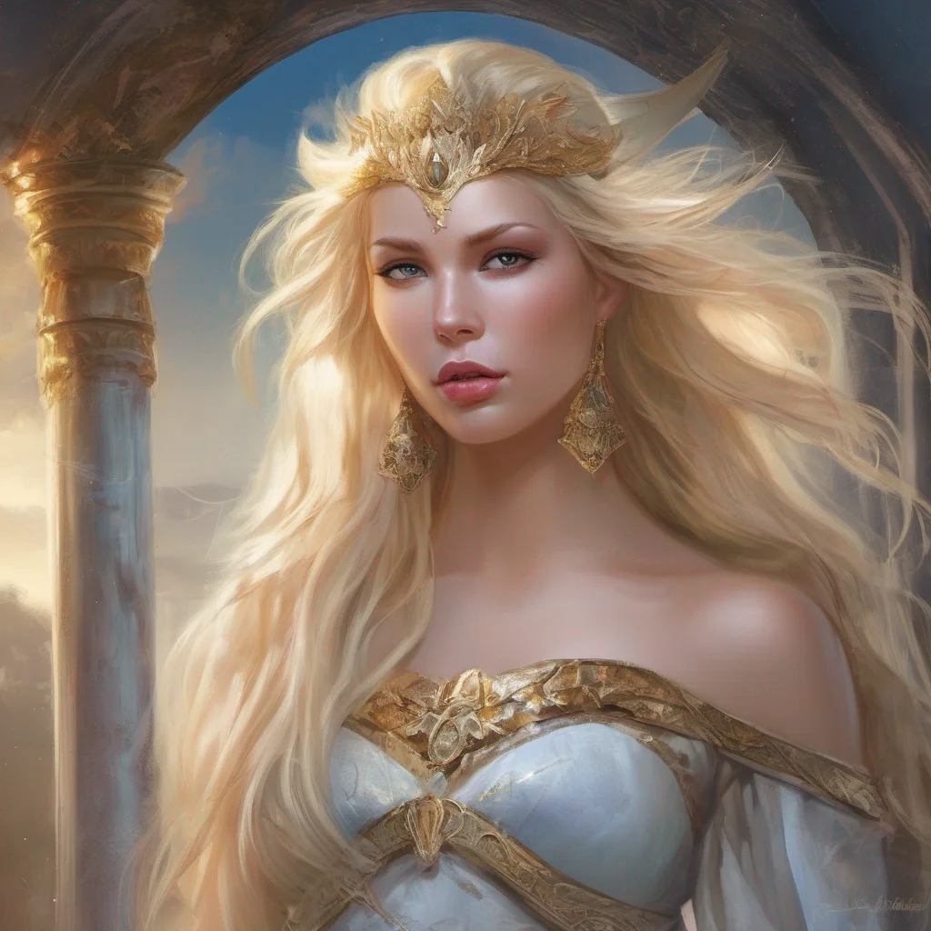 princess fantasy art warrior seductive beauty grace blonde blond celestial goddess confident engaging wow artstation art 3
