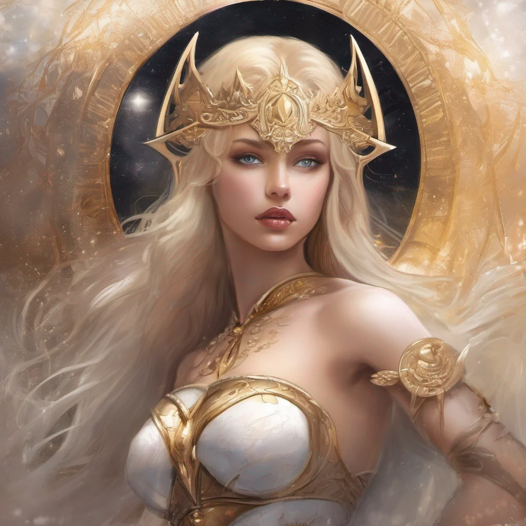 aiprincess fantasy art warrior seductive beauty grace blonde blond celestial goddess good looking trending fantastic 1