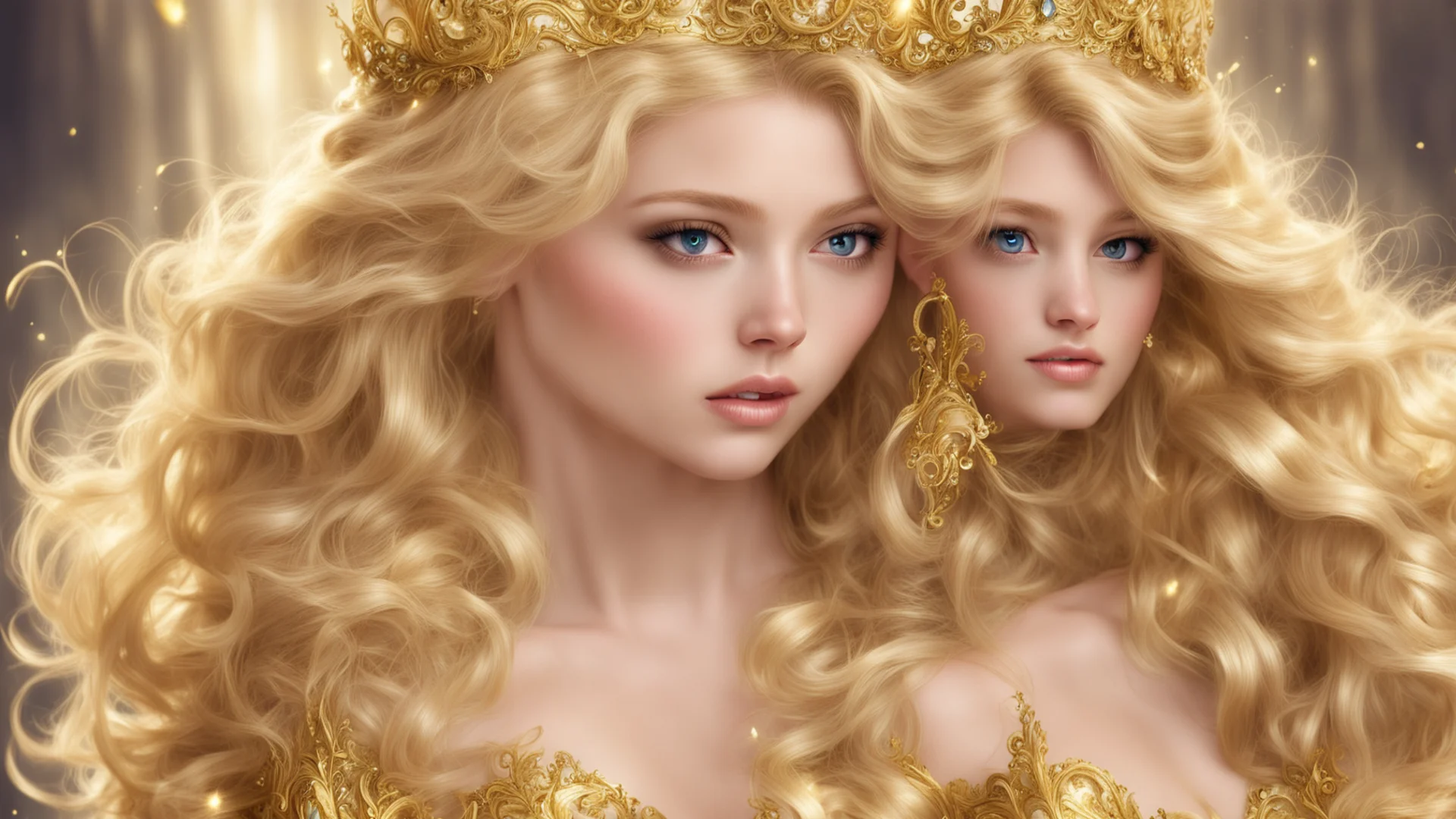 princess golden blonde fantasy art good looking trending fantastic 1 wide