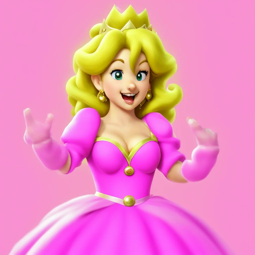 aiprincess peach clapping %7C super mario %7C princess peach%2C mario%2C peach confident engaging wow artstation art 3