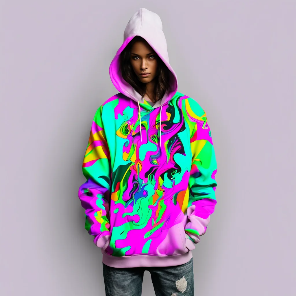 aiprintable hoody design model wearing hoodie%2C artistic hoody with colorful lines epic beautiful world epic art hoodie print confident engaging wow artstation art 3
