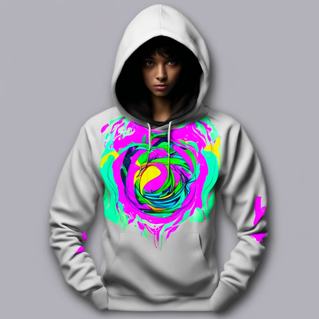 aiprintable hoody design model wearing hoodie%2C artistic hoody with colorful lines epic beautiful world epic art hoodie print