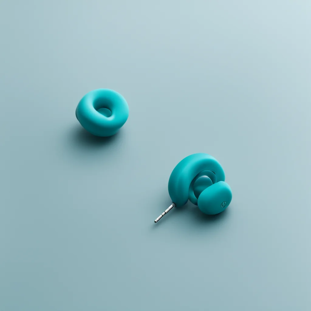 product earbuds floating ocean storm