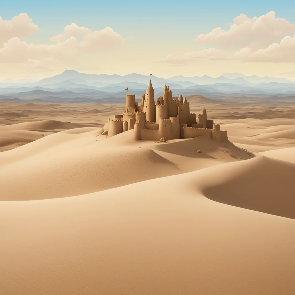 aips1%2C landscape%2C with hills%2C it is a sandy landscape%2C with sandcastle  amazing awesome portrait 2