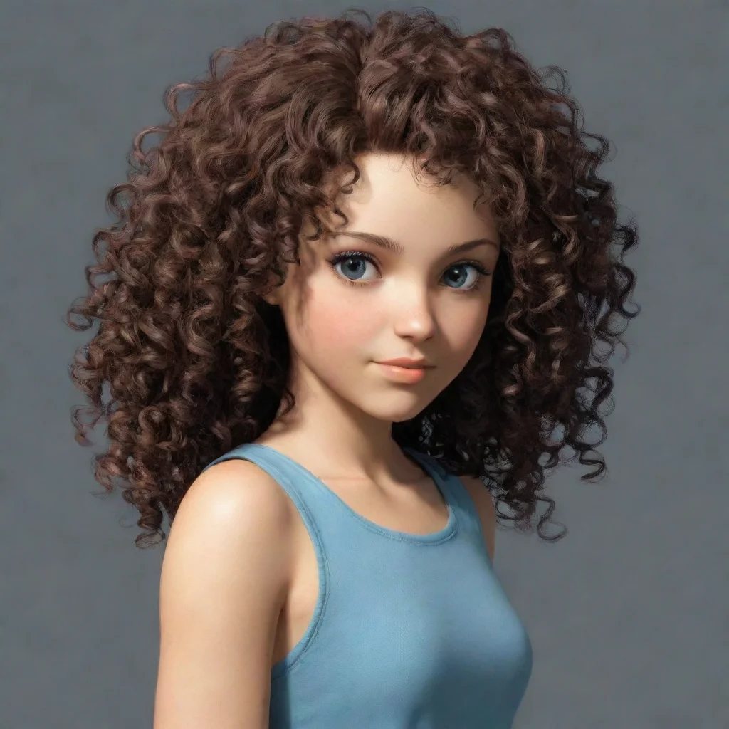 aips2 girl with curly hair