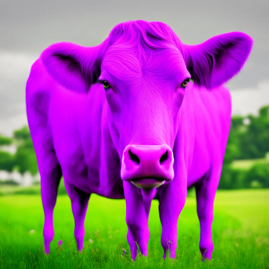 purple cow amazing awesome portrait 2