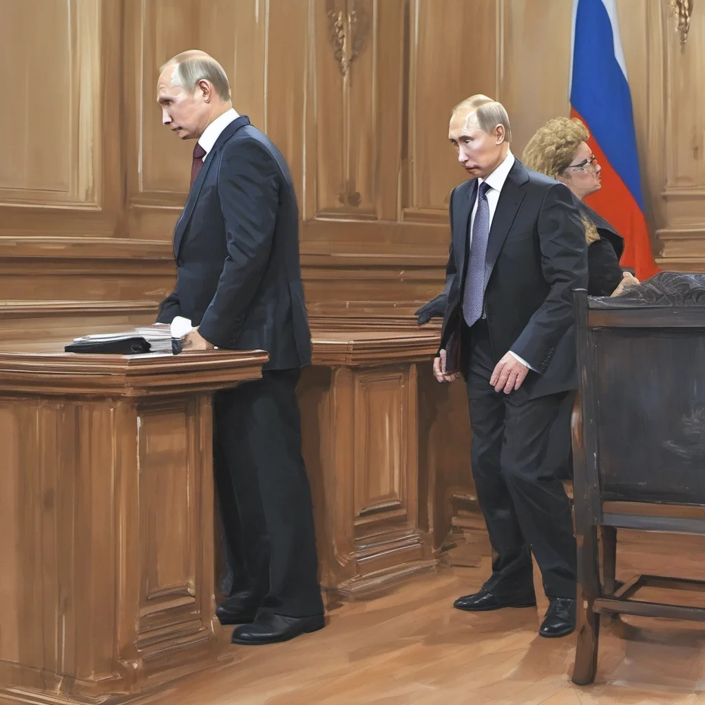 aiputin in dress in court