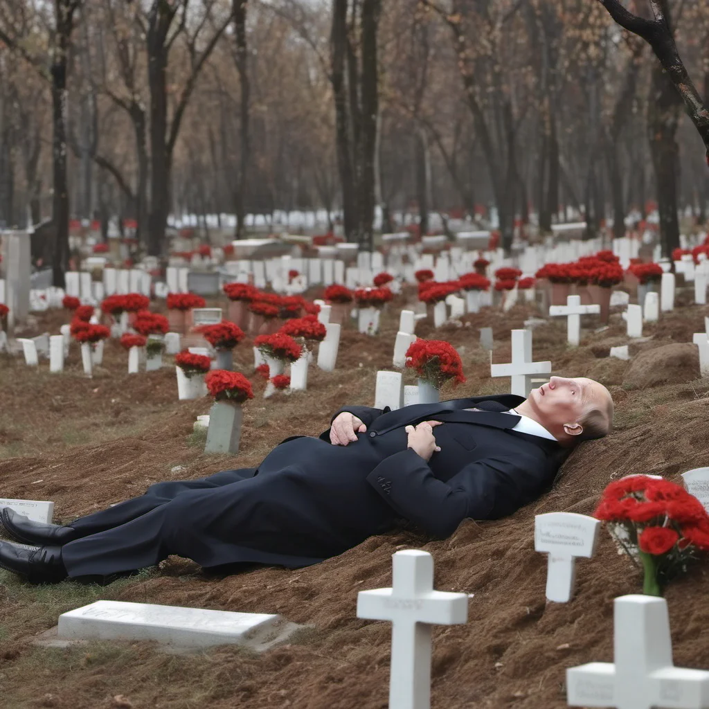 aiputin lying on the ground in grave yard amazing awesome portrait 2