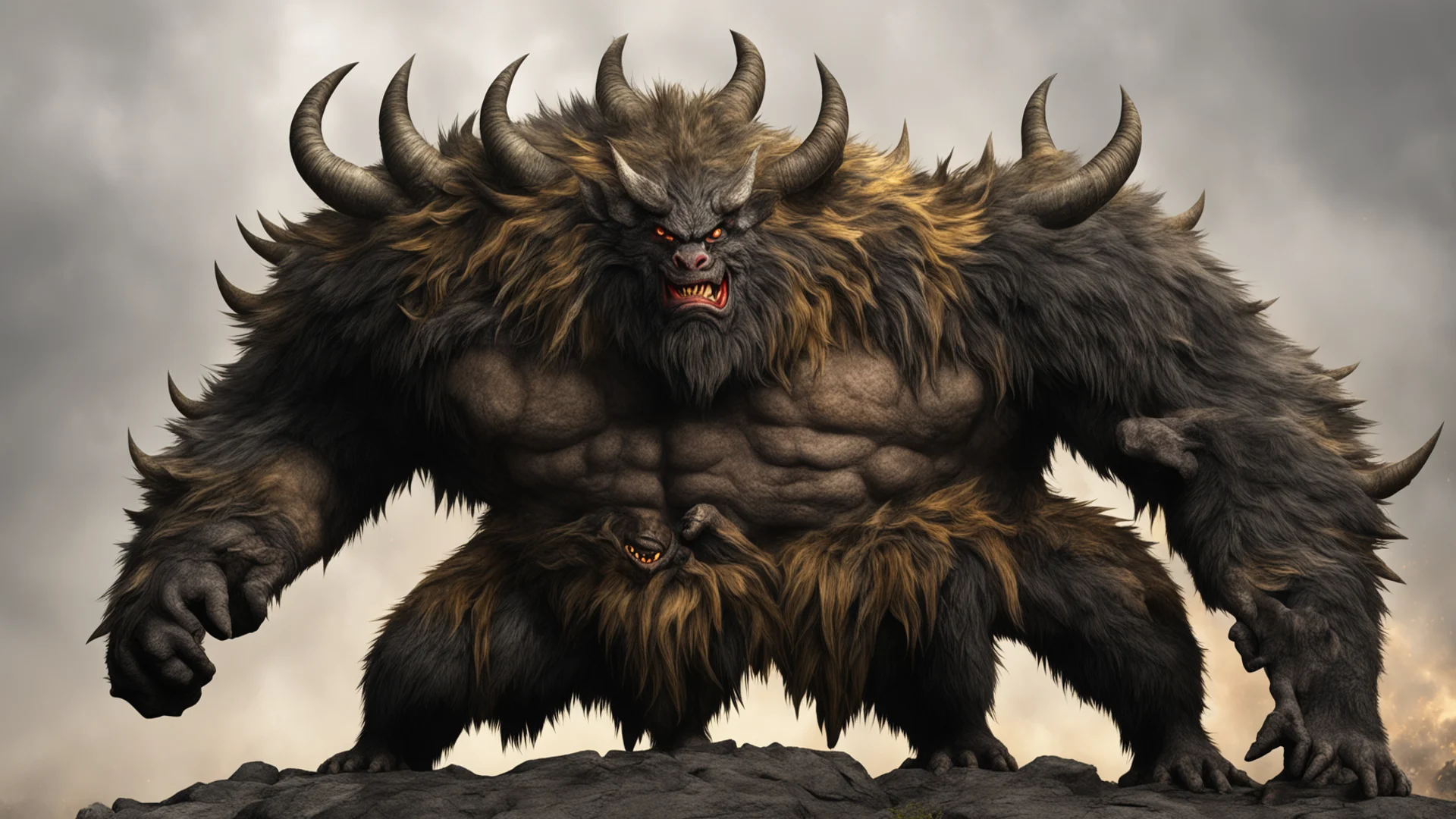 rajang in a striking pose amazing awesome portrait 2 wide