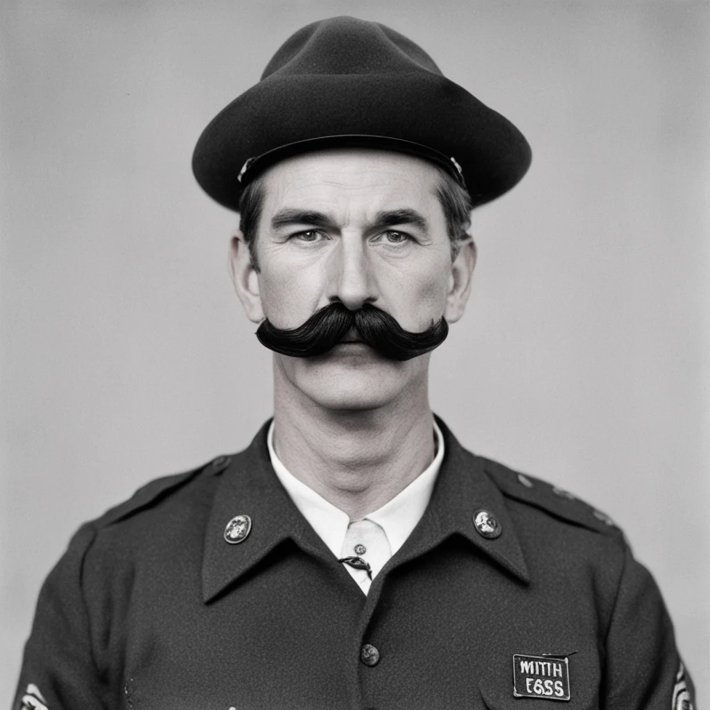 airanger smith with a firefighter sized mustache amazing awesome portrait 2