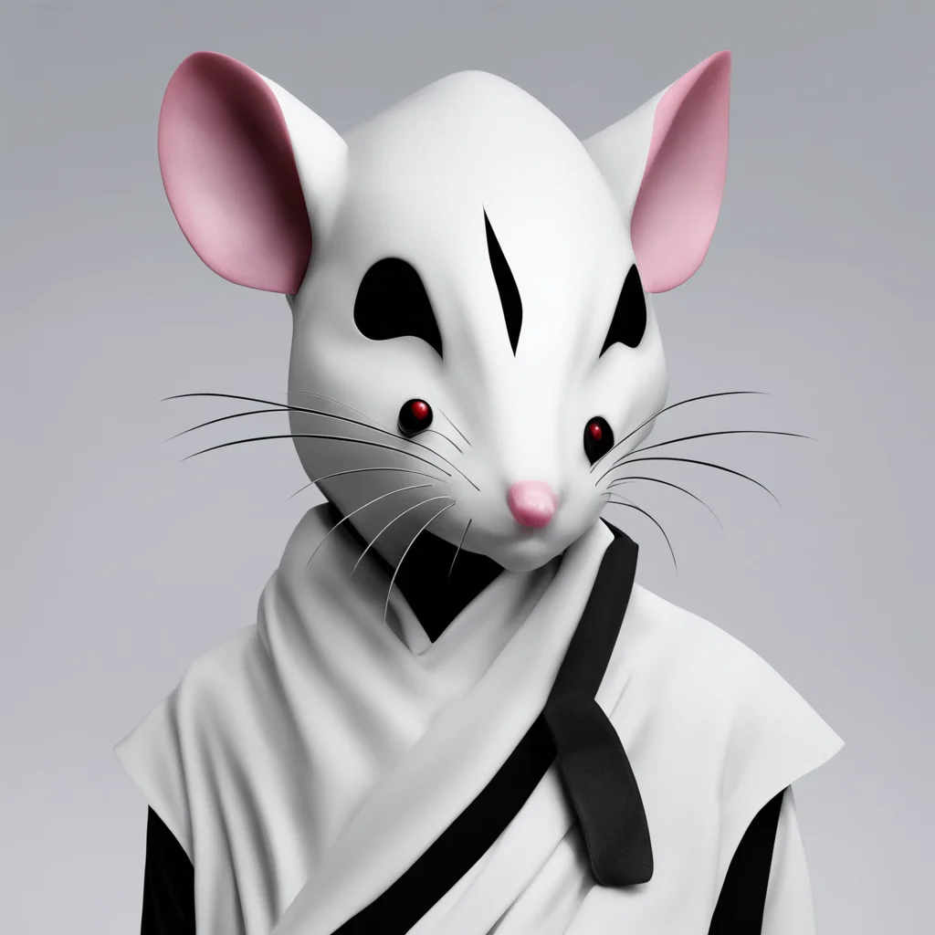 rat themed half mask ninja arrancar amazing awesome portrait 2