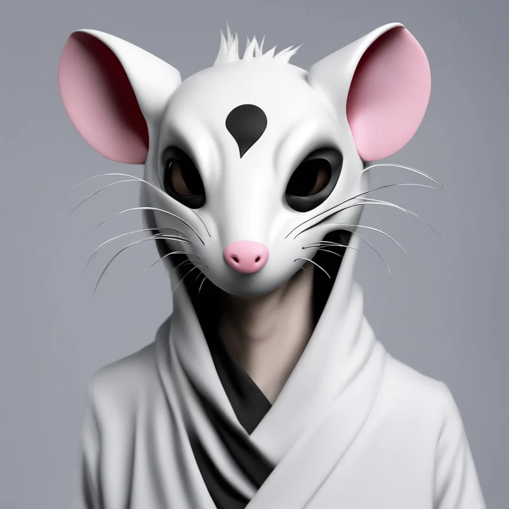 rat themed half mask ninja arrancar confident engaging wow artstation art 3