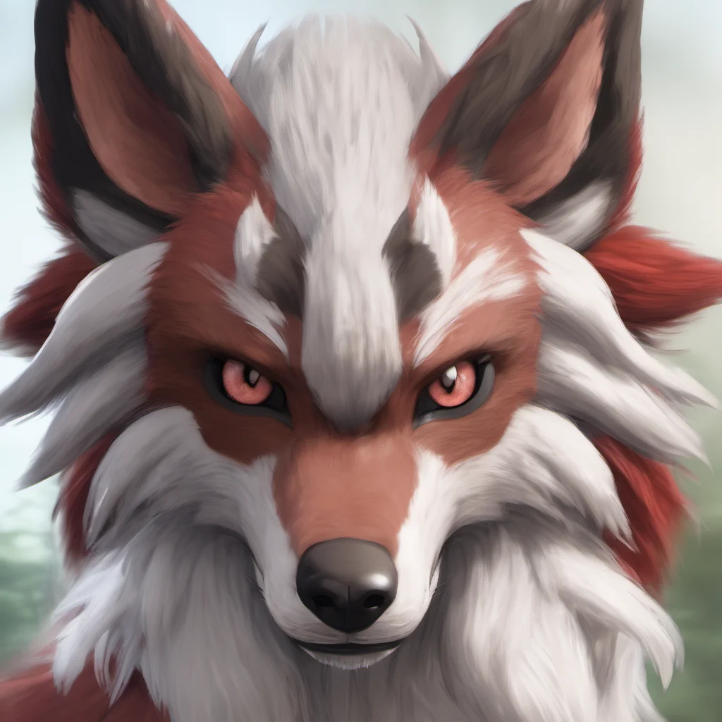 realistic lycanroc %2528midday form%2529 lycanroc midday form anthro good looking trending fantastic 1