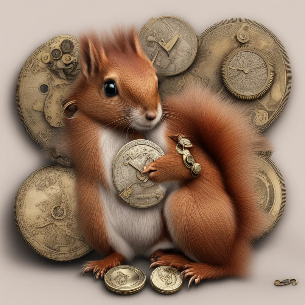 aired squirrel steampunk money coins confident engaging wow artstation art 3