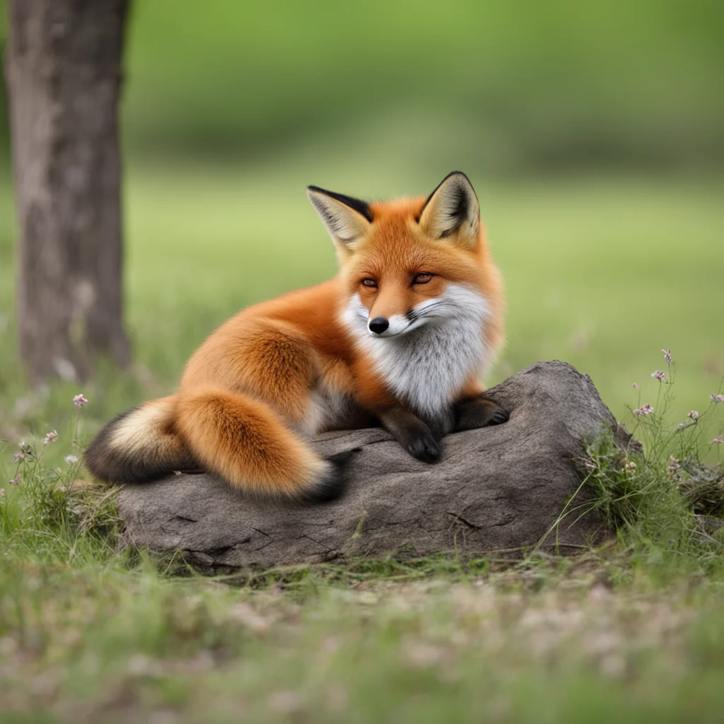 airelaxing fox