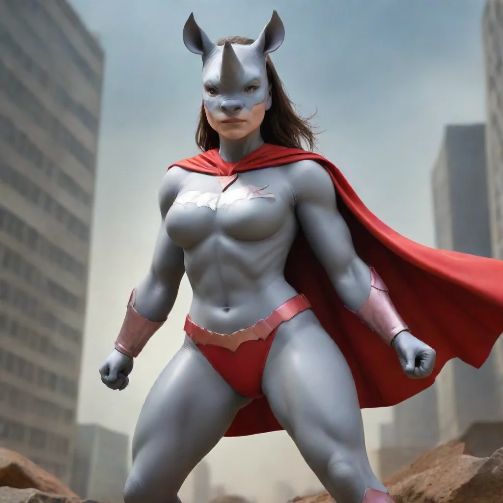 rhino girl super hero 