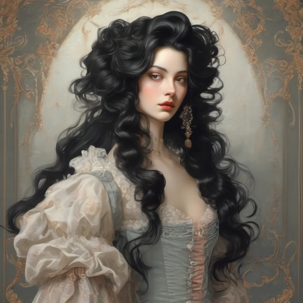 airococo young woman with long black hair%2C beautiful  confident engaging wow artstation art 3