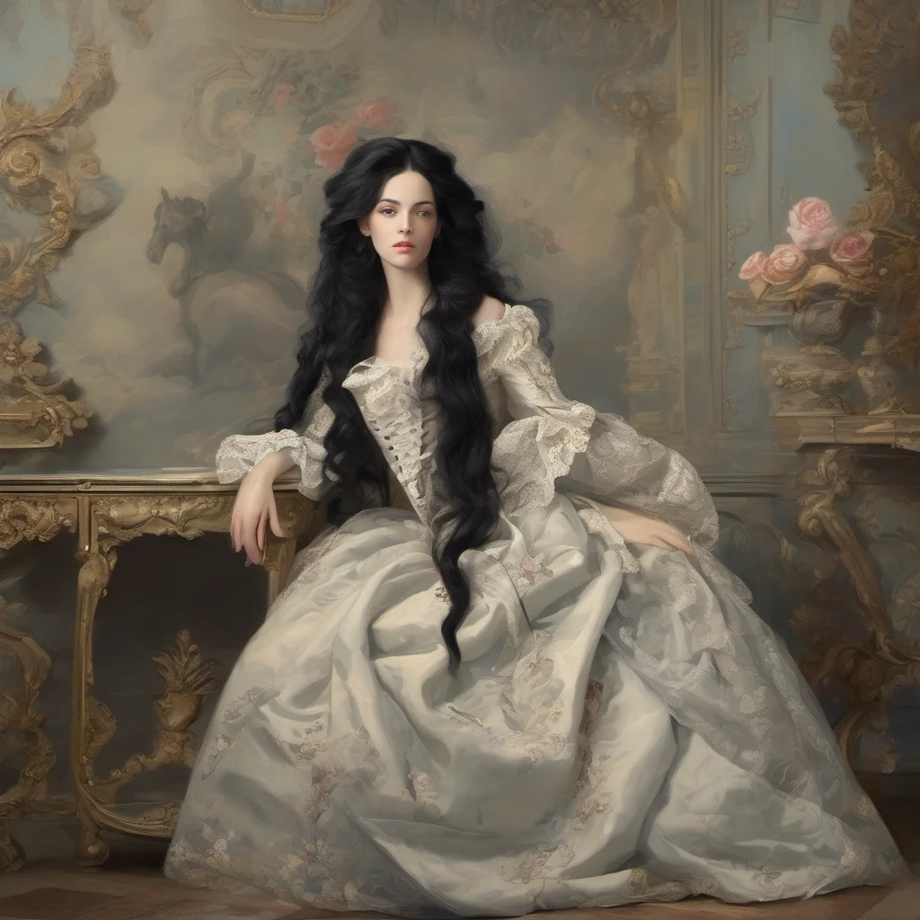 airococo young woman with long black hair%2C beautiful  good looking trending fantastic 1