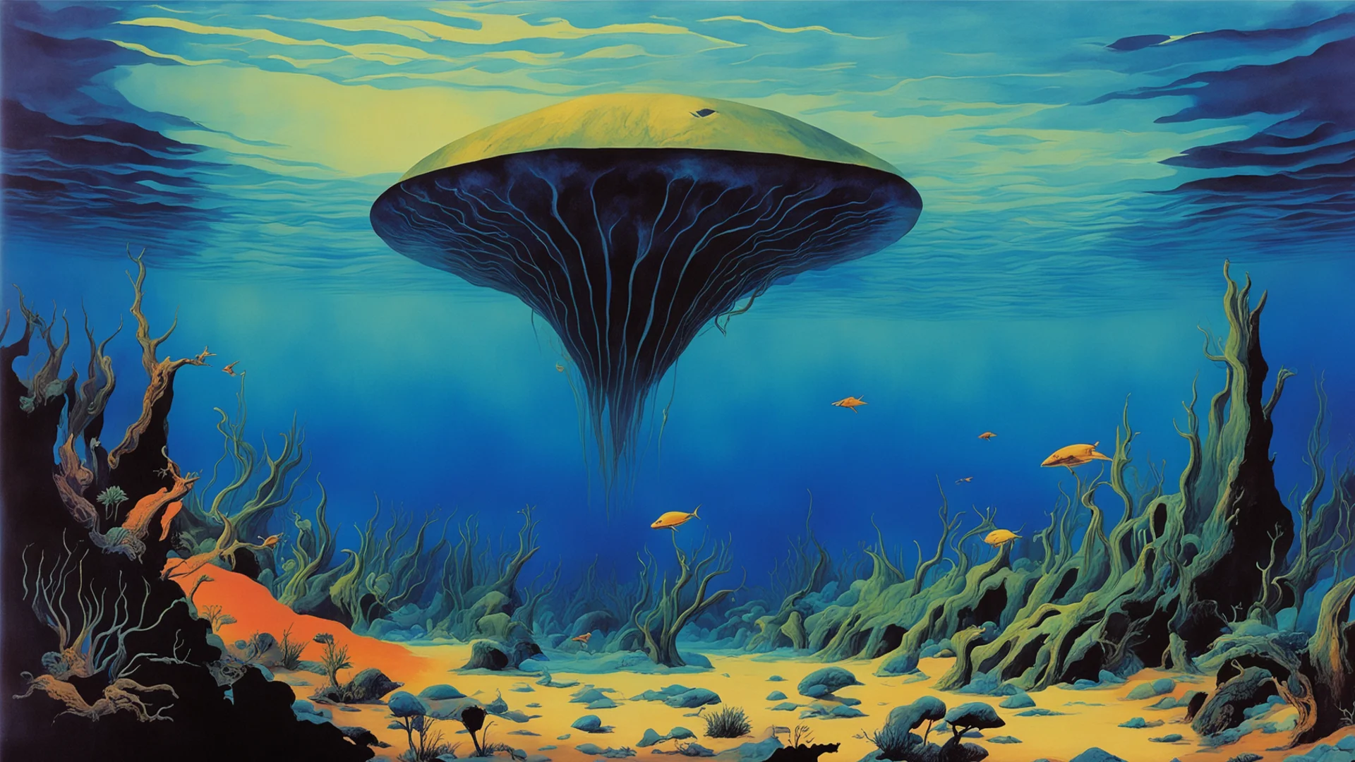 airoger dean underwater scene like yes album cover amazing awesome portrait 2 wide