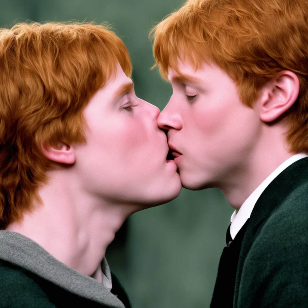 ron weasley kissing harry potter