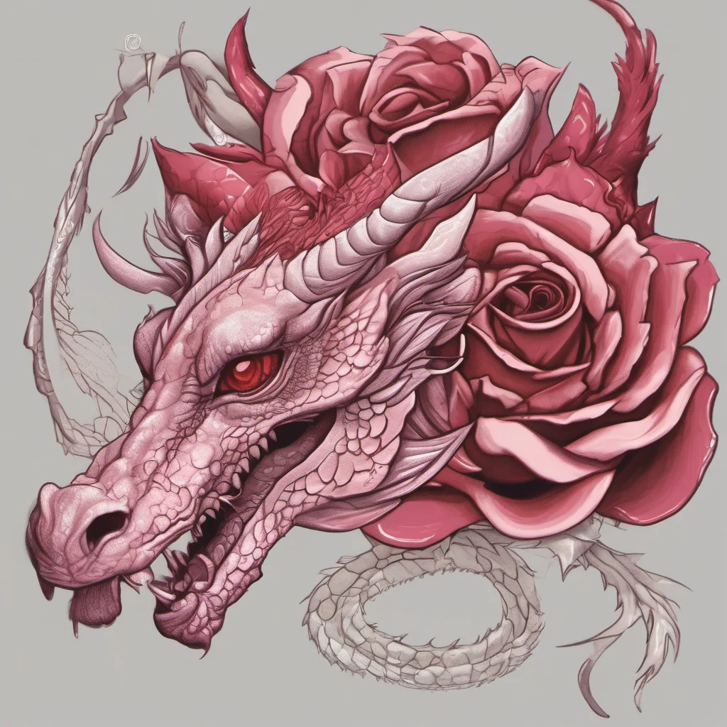 rose dragon amazing awesome portrait 2