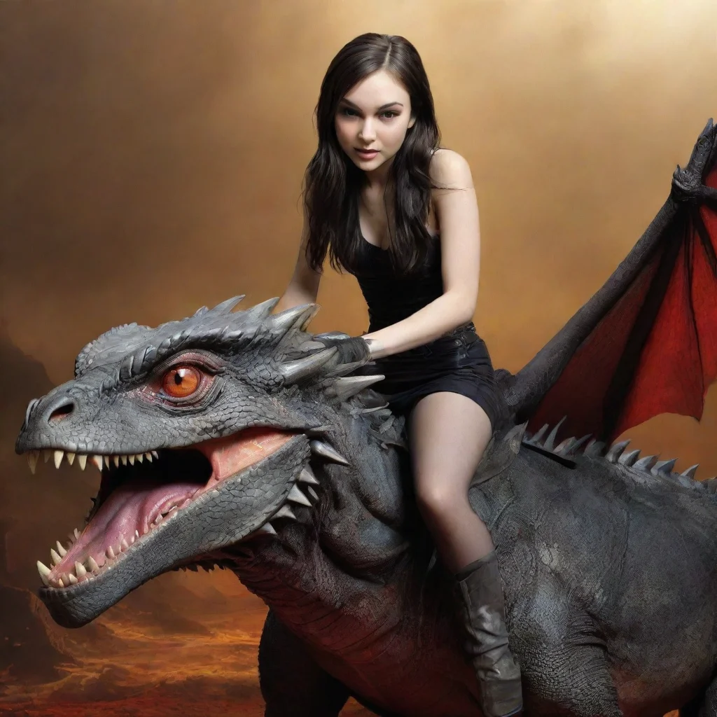 aisasha grey riding a dragon