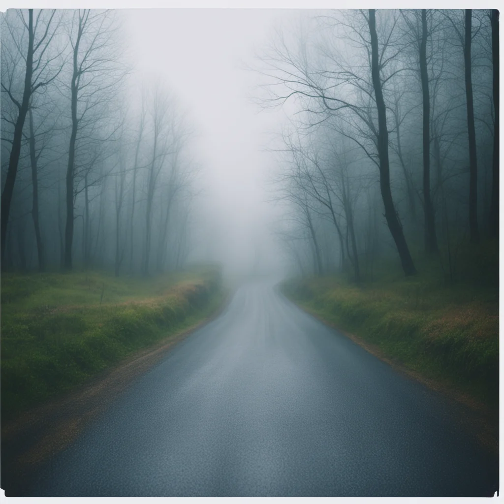 aiscary  long winding road%2C uncanny. foggy rainy evening   instax good looking trending fantastic 1