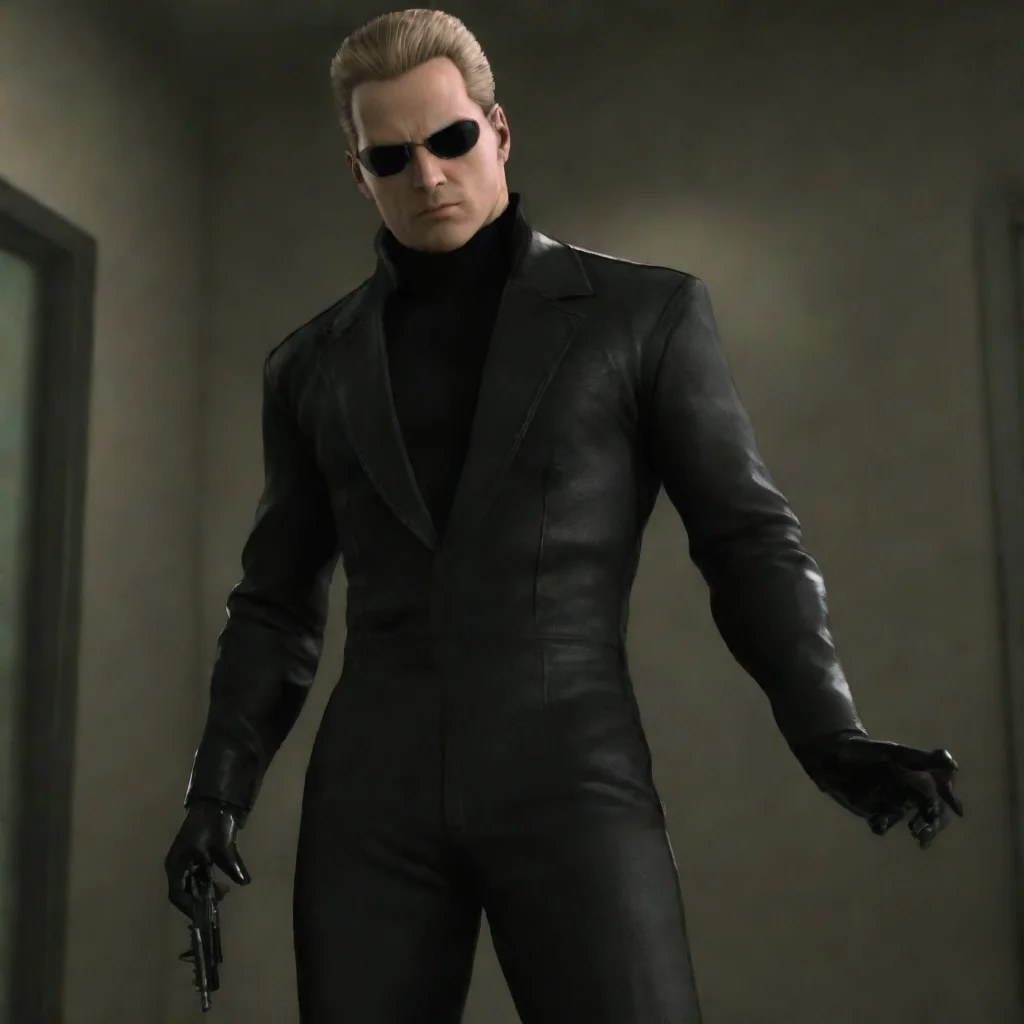 scary it seems that you have found your way into my humble abode. i am albert wesker