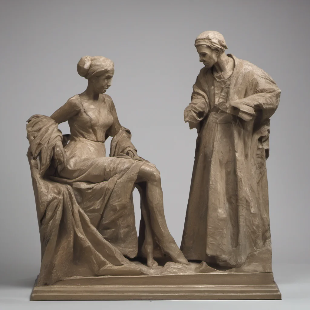sculpture of a man and a woman good looking trending fantastic 1