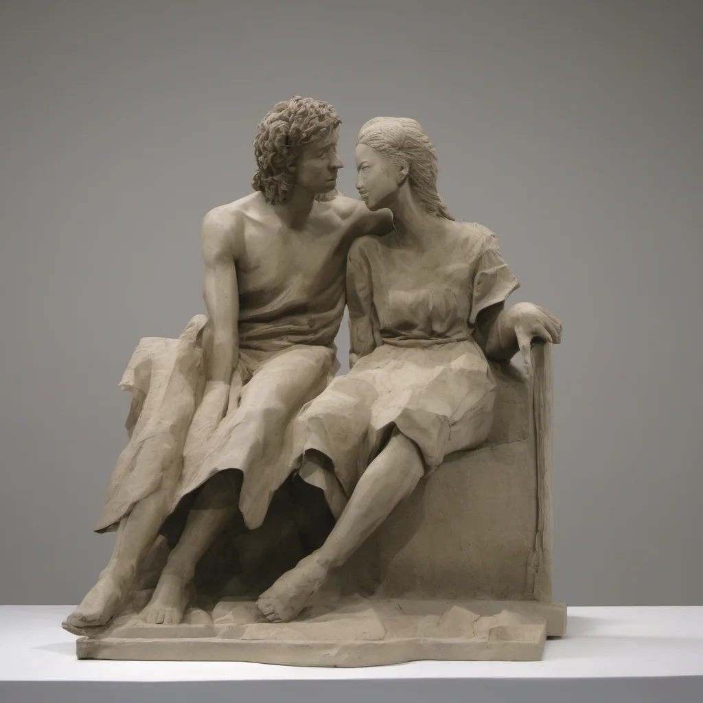 sculpture of a man and a woman