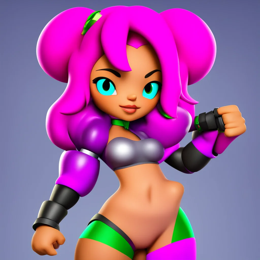 aiseductive%2C collete from brawl stars confident engaging wow artstation art 3
