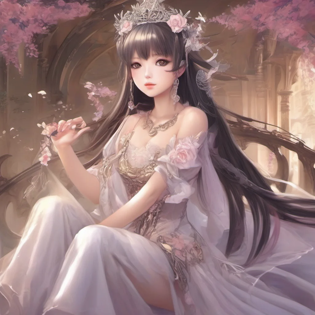 seductive anime beauty grace feminine princess fantasy