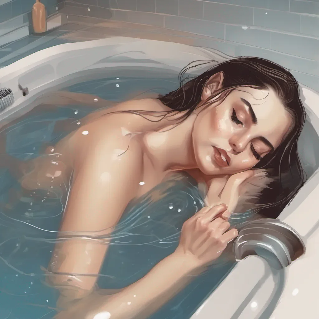 seductive beautiful woman bathing confident engaging wow artstation art 3