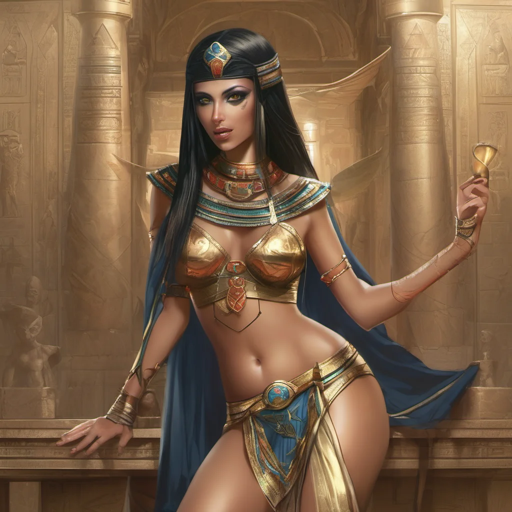seductive egyptian elf amazing awesome portrait 2