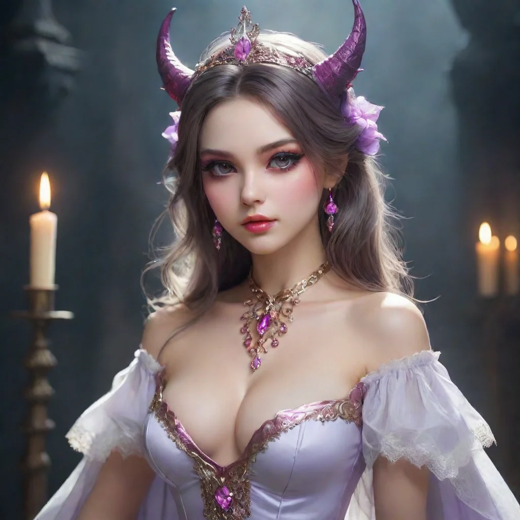 aiseductive feminine beauty grace feminine mage stunning sweet princess demon