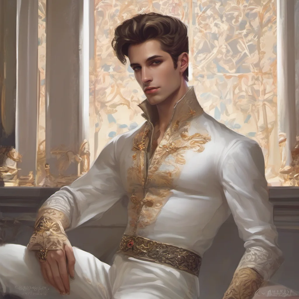seductive feminine gay prince confident engaging wow artstation art 3