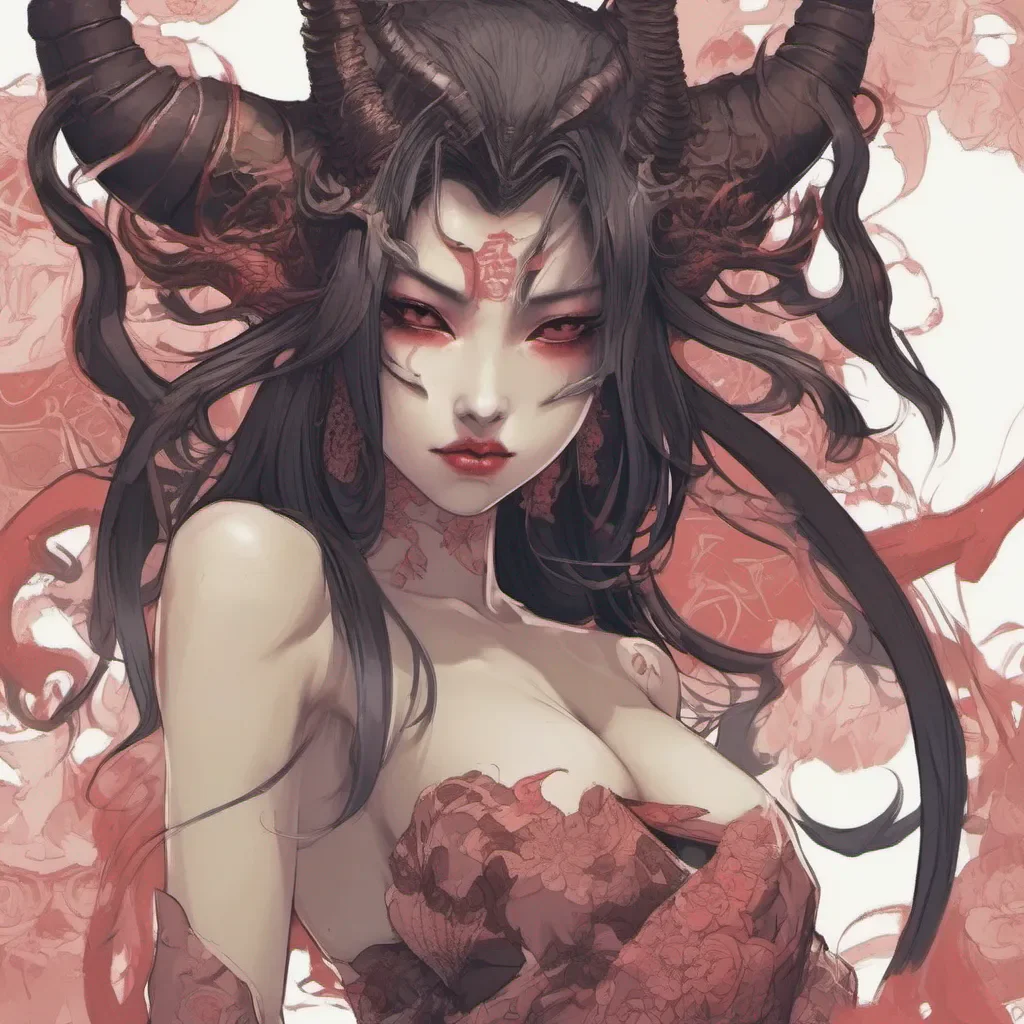 aiseductive feminine japanese demon