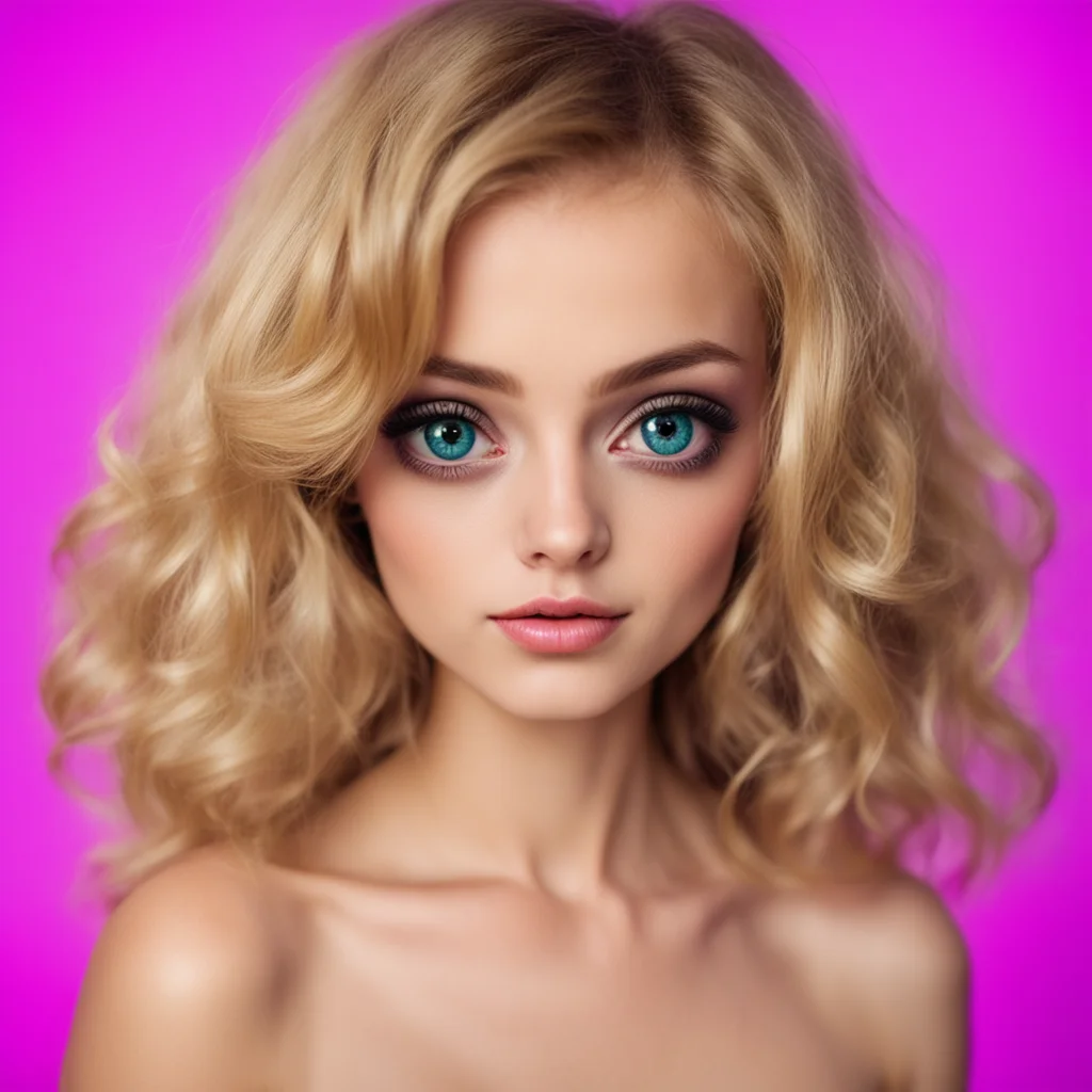 aiseductive party girl with big eyes and a small face amazing awesome portrait 2