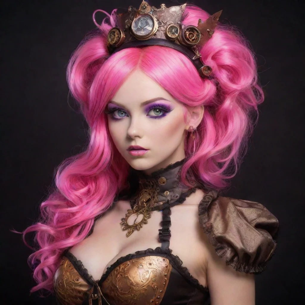 seductive steampunk neon punk princess sweet